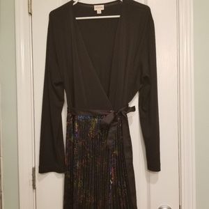 2X Deanne elegant maxi wrap dress